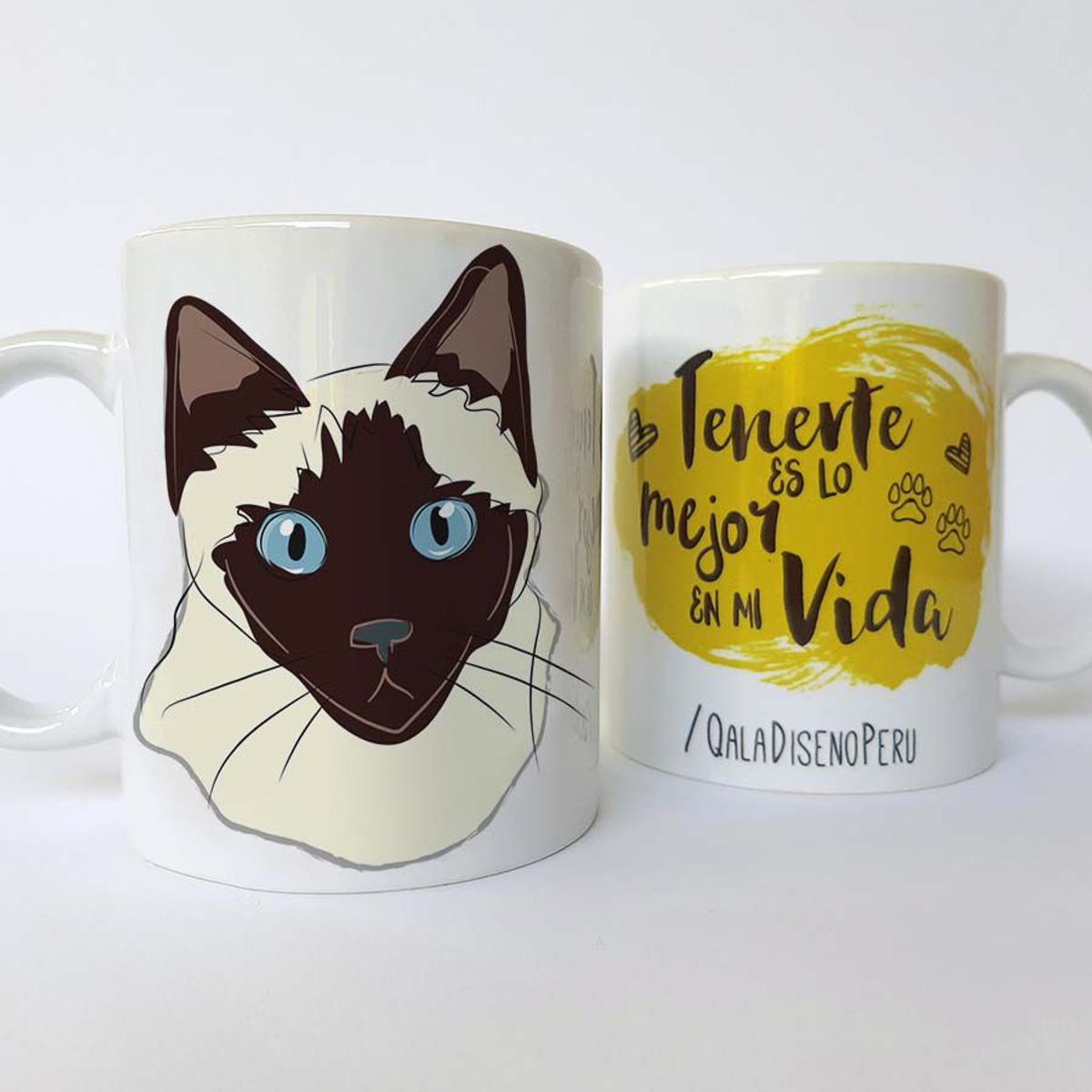 QALA DISEÑO - Taza 11 oz. Qala Diseño - Gato Siamés