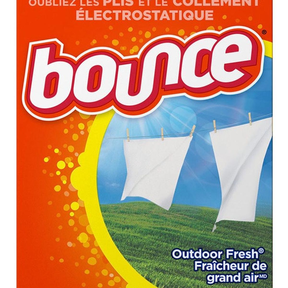 BOUNCE - Hojas Secadoras Suavizantes Bounce Aroma Aire Fresco 40 Un