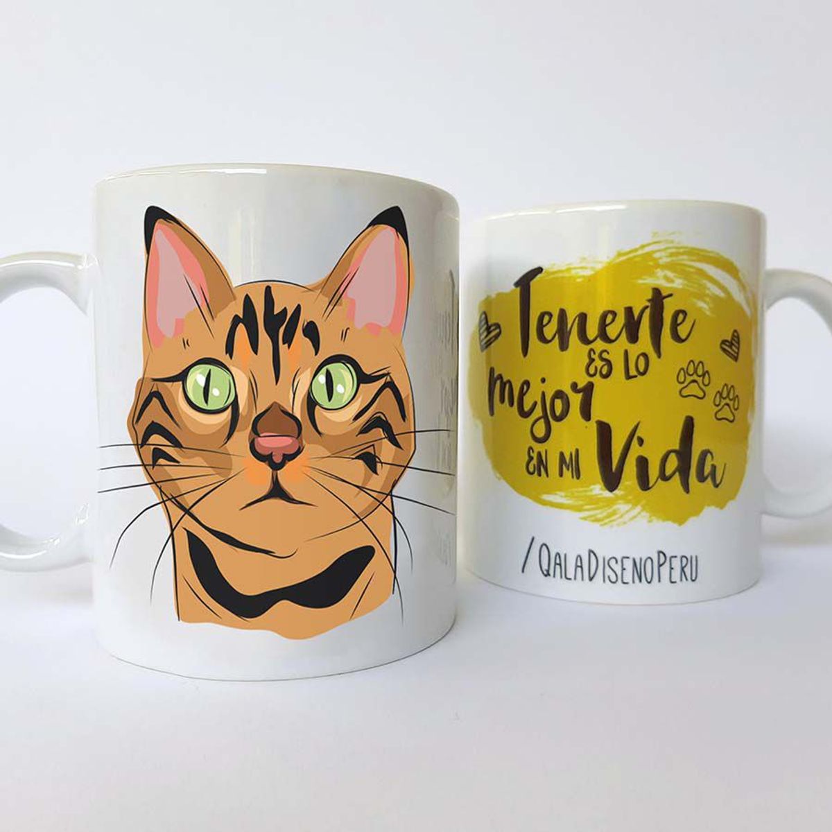 QALA DISEÑO - Taza 11 oz. Qala Diseño - Gato Atigrado