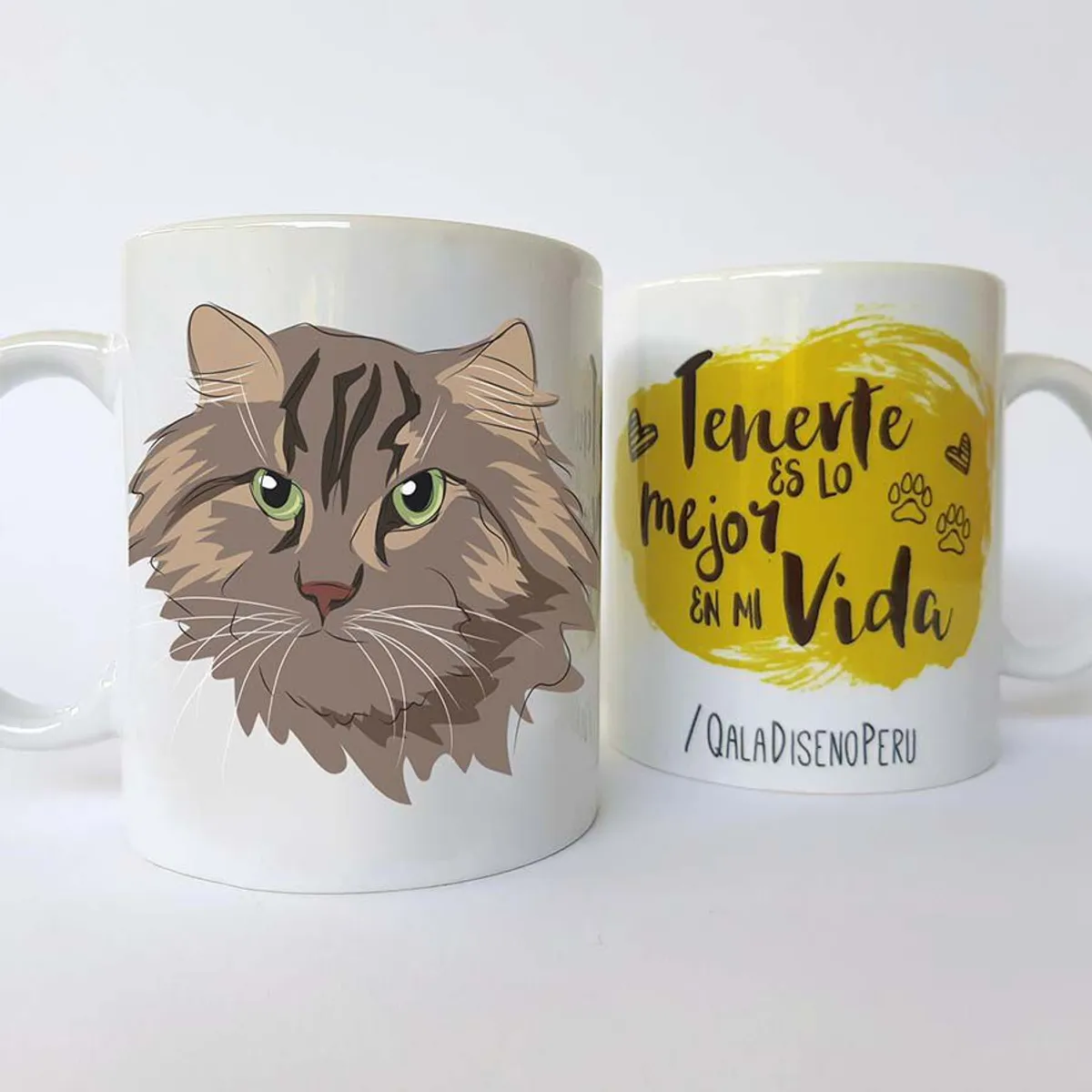 QALA DISEÑO - Taza 11 oz. Qala Diseño - Gato Peludo