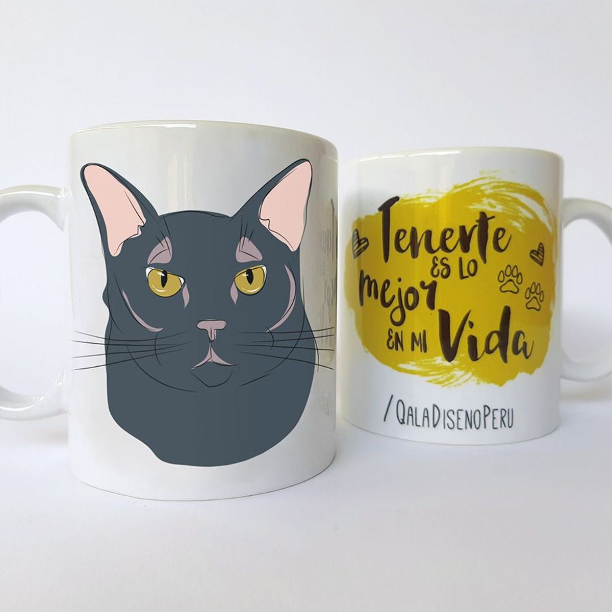 QALA DISEÑO - Taza 11 oz. Qala Diseño - Gato Negro
