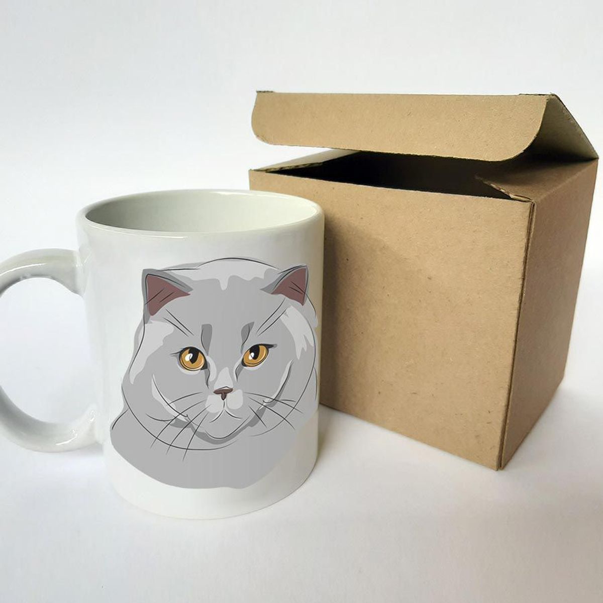 QALA DISEÑO - Taza 11 oz. Qala Diseño - Gato Gris