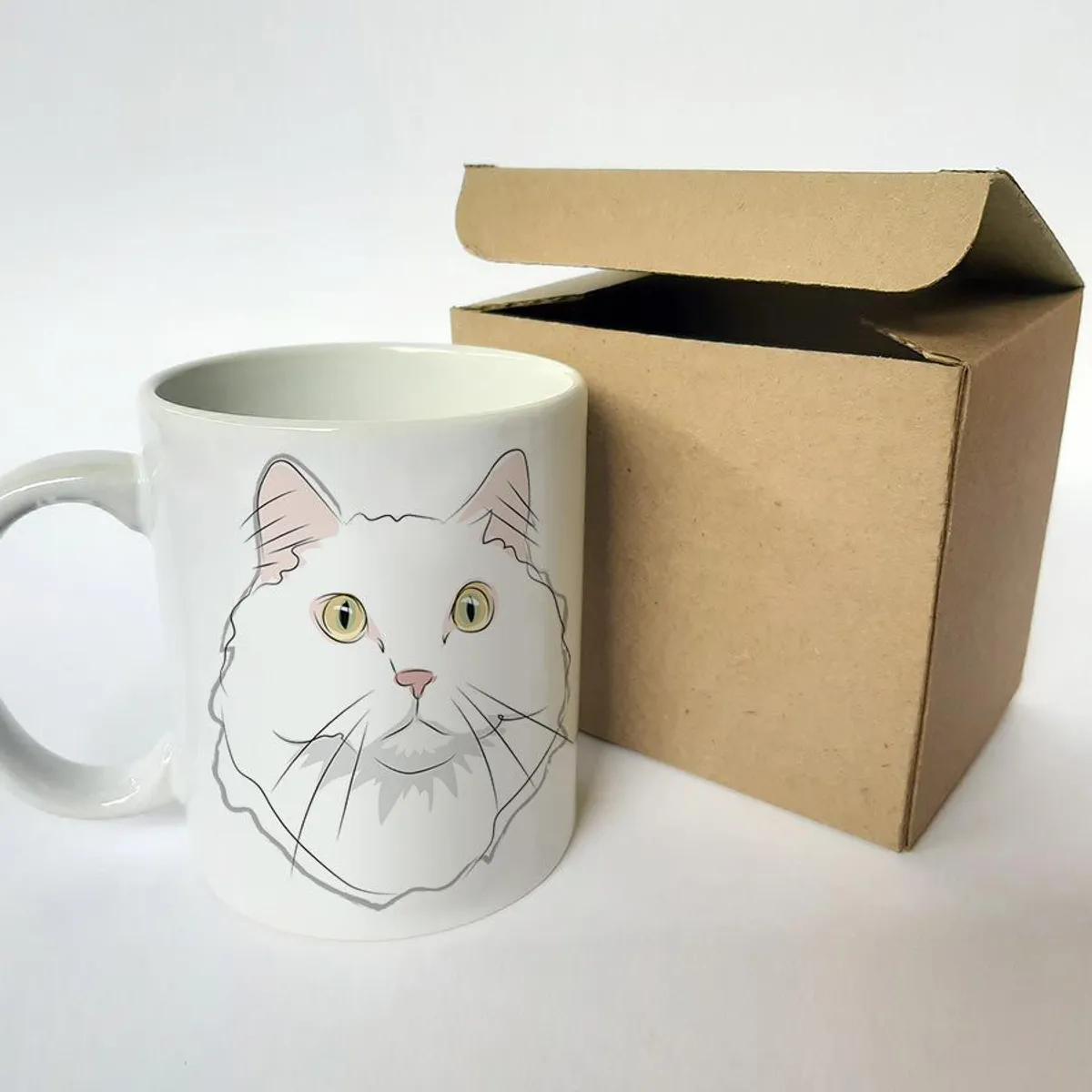 QALA DISEÑO - Taza 11 oz. Qala Diseño - Gato Blanco