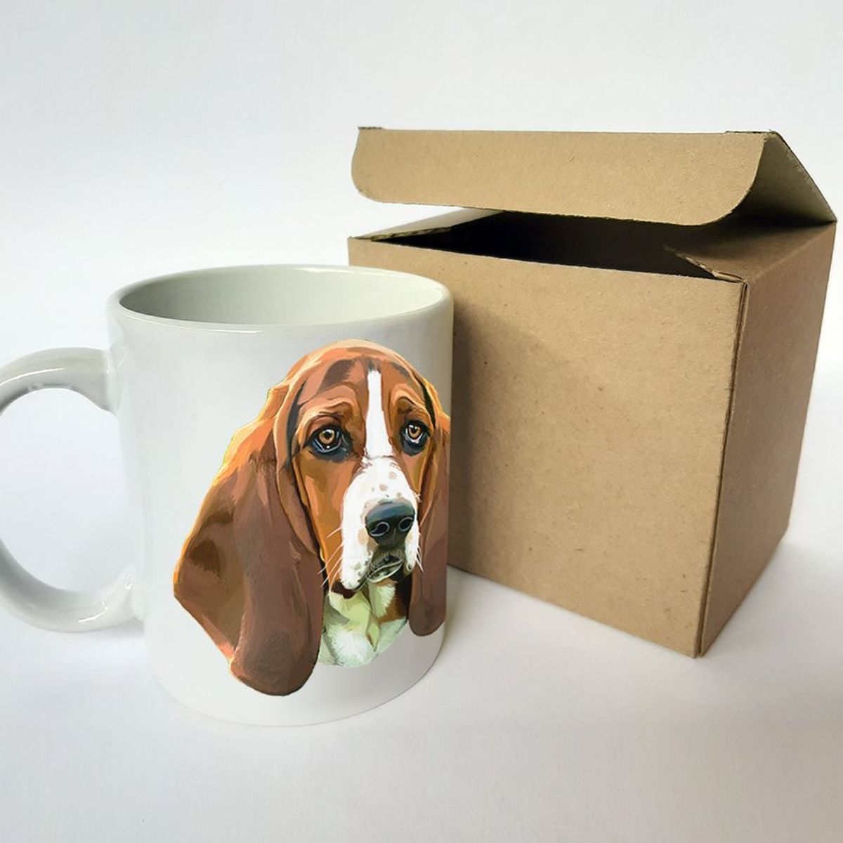 QALA DISEÑO - Taza 11 oz. Qala Diseño - Perro Basset Hound