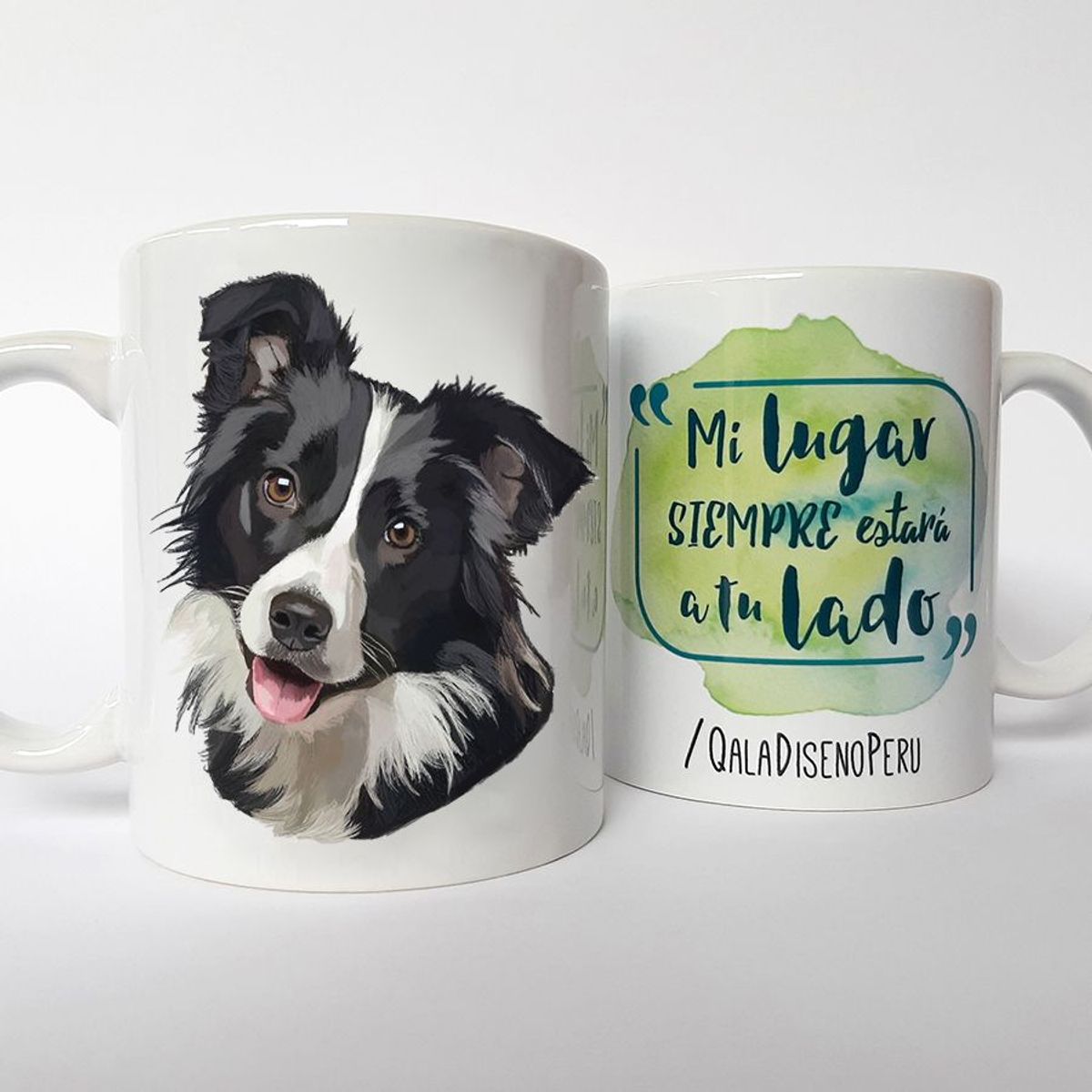 QALA DISEÑO - Taza 11 oz. Qala Diseño - Perro Border Collie