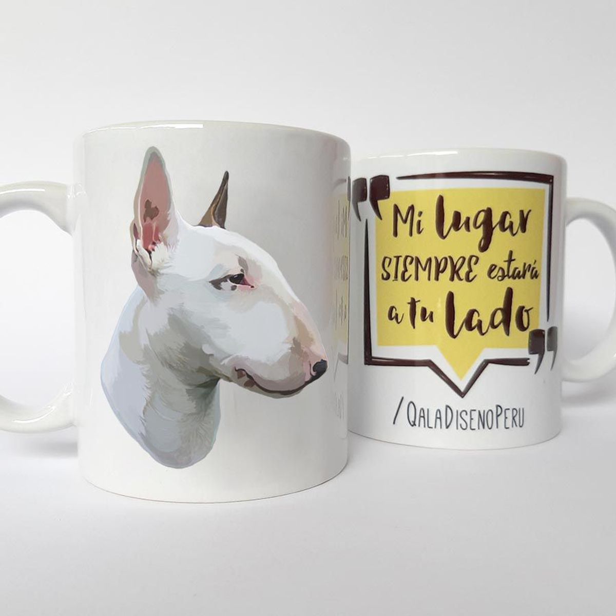 QALA DISEÑO - Taza 11 oz. Qala Diseño - Perro Bull Terrier