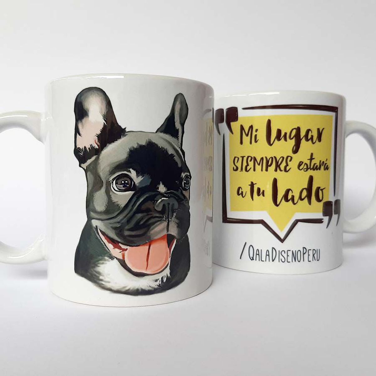 QALA DISEÑO - Taza 11 oz. Qala Diseño - Perro Bulldog Francés - Frenchie