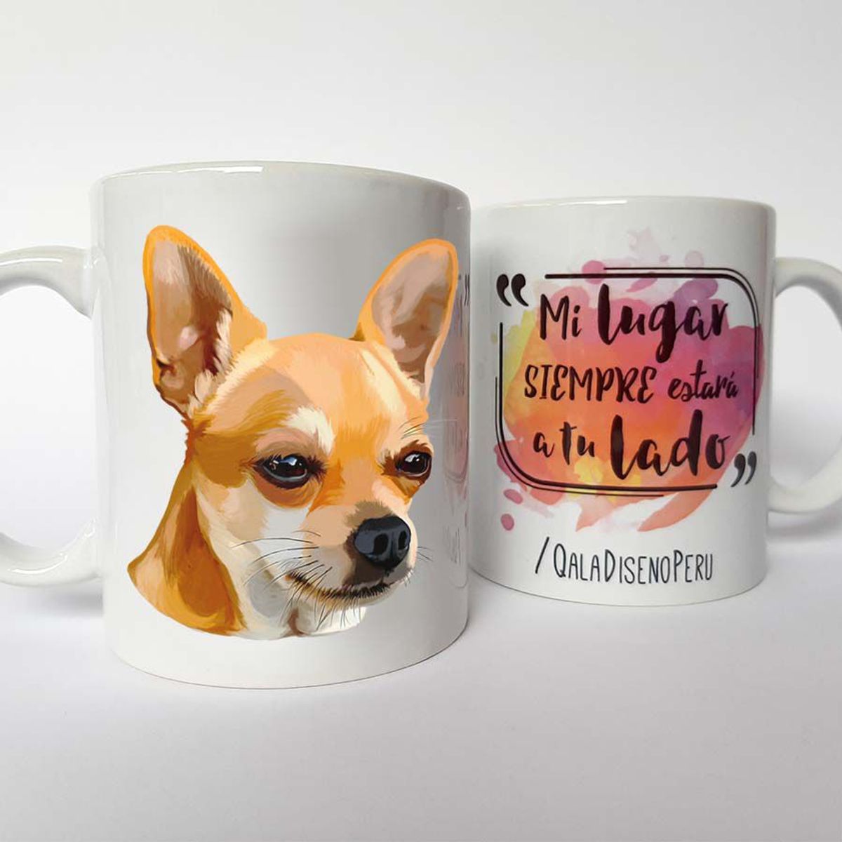 QALA DISEÑO - Taza 11 oz. Qala Diseño - Perro Chihuahua D.