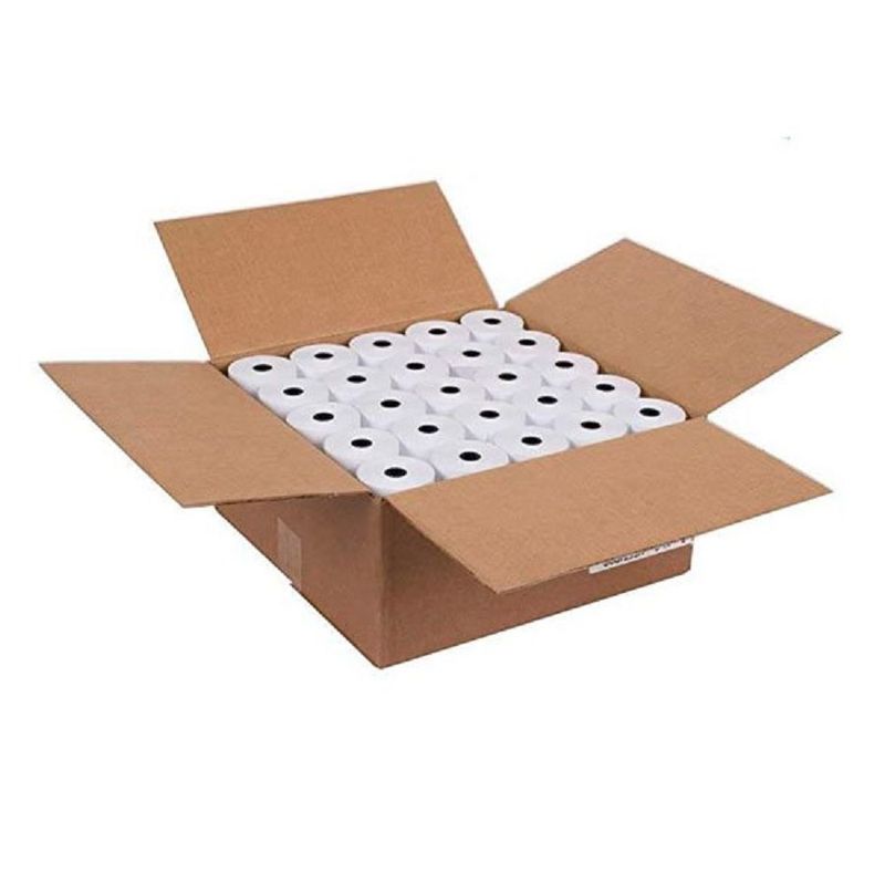 JPSYSTEMS - Caja de 50 rollos 80x80mm contometro termico 55gr 80x80