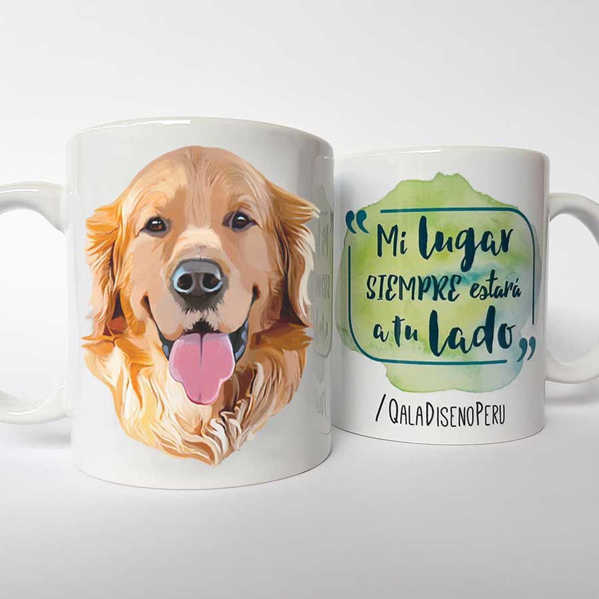 QALA DISEÑO - Taza 11 oz. Qala Diseño - Perro Golden Retriever