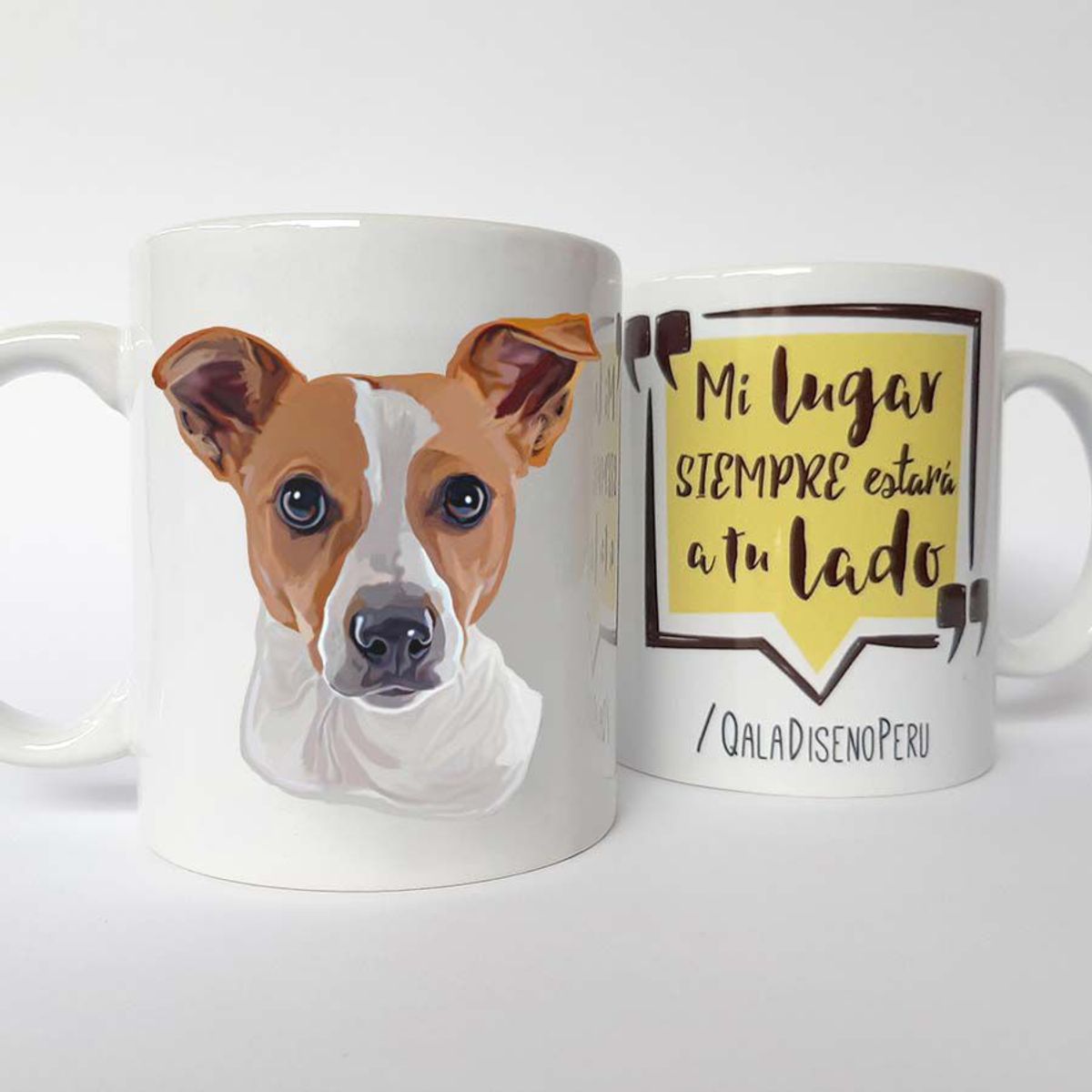 QALA DISEÑO - Taza 11 oz. Qala Diseño - Perro Jack Russell