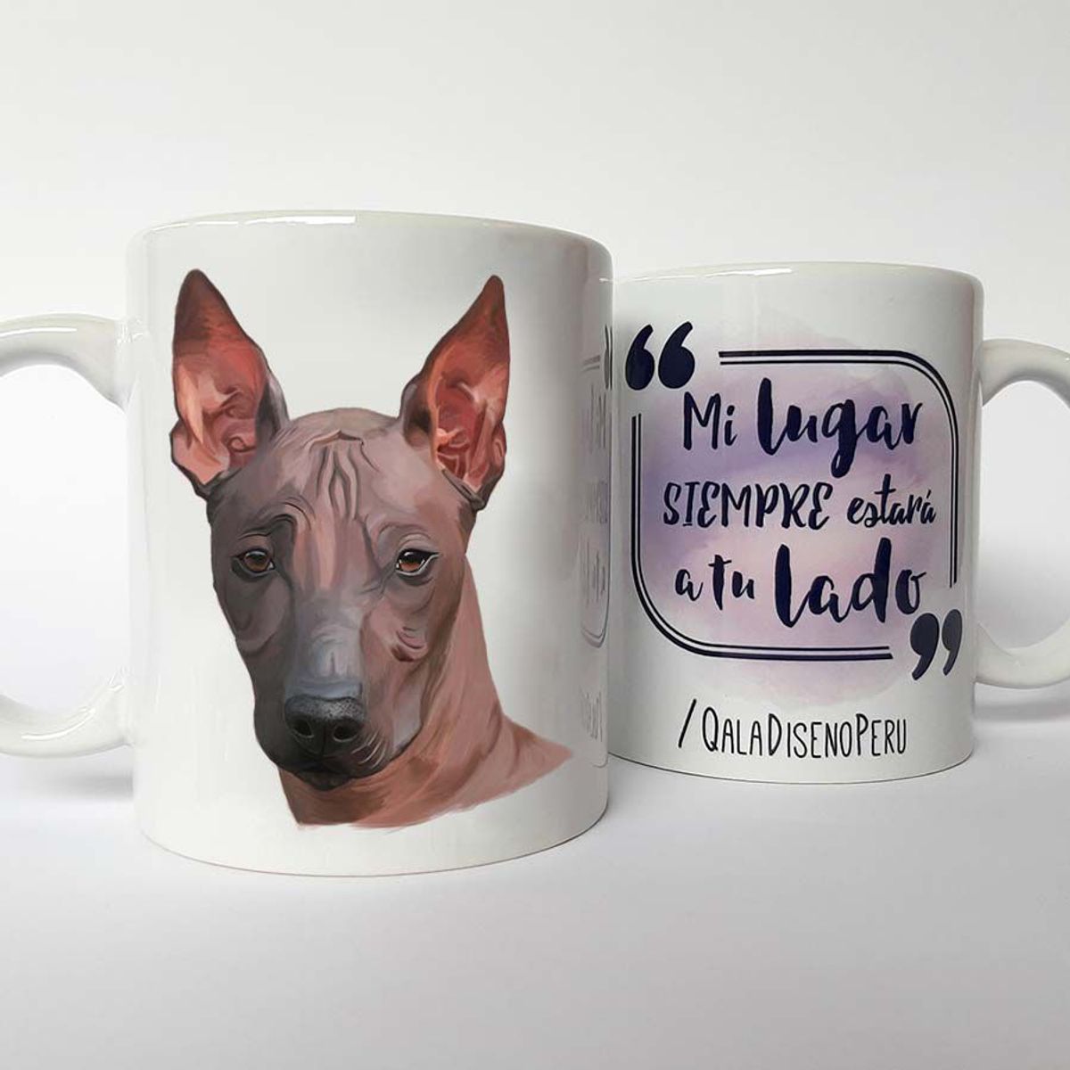 QALA DISEÑO - Taza 11 oz. Qala Diseño - Perro Peruano - Viringo