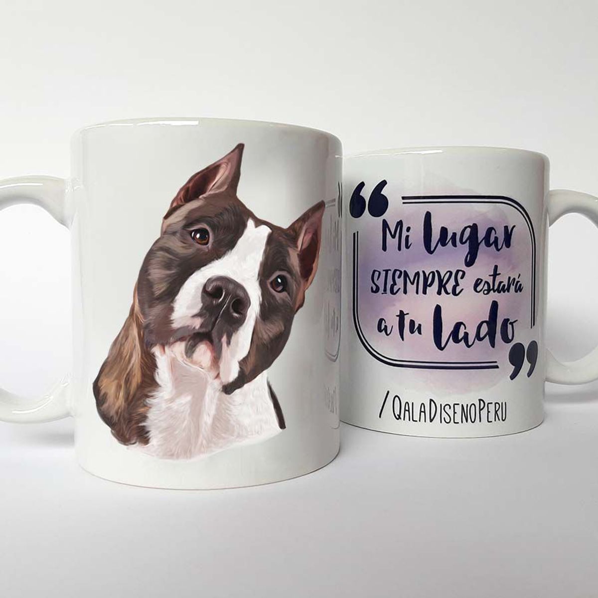 QALA DISEÑO - Taza 11 oz. Qala Diseño - Perro Pitbull