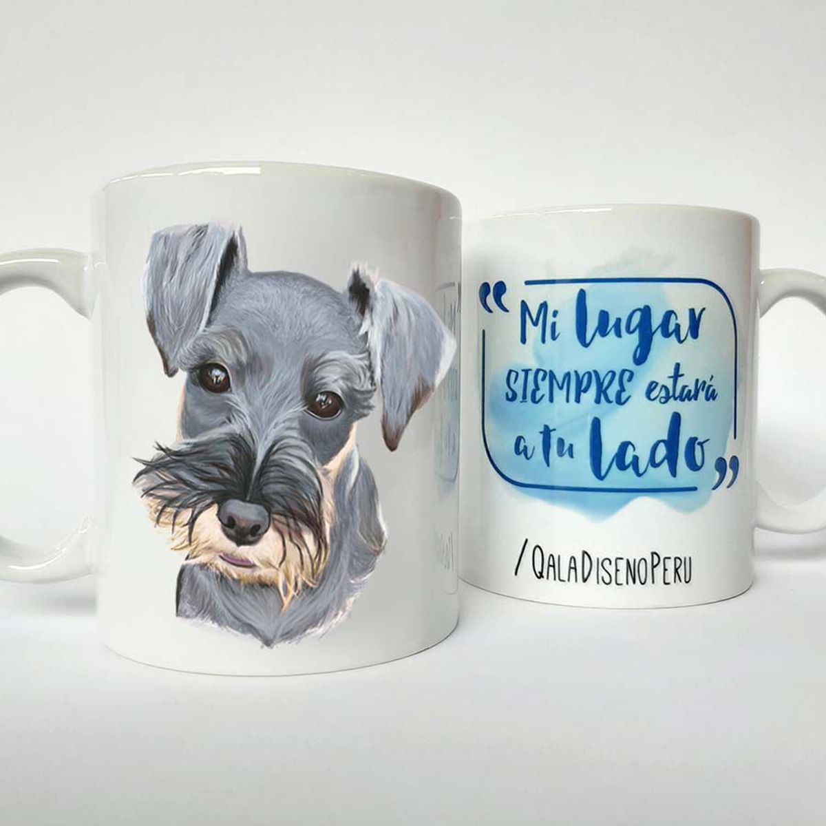 QALA DISEÑO - Taza 11 oz. Qala Diseño - Perro Schnauzer