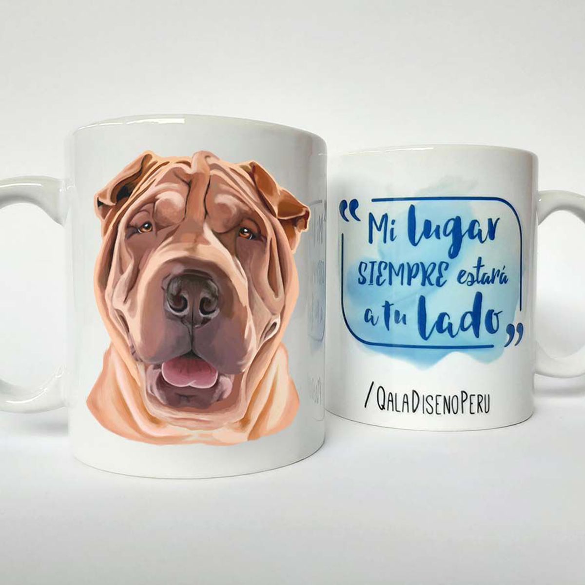 QALA DISEÑO - Taza 11 oz. Qala Diseño - Perro Shar Pei