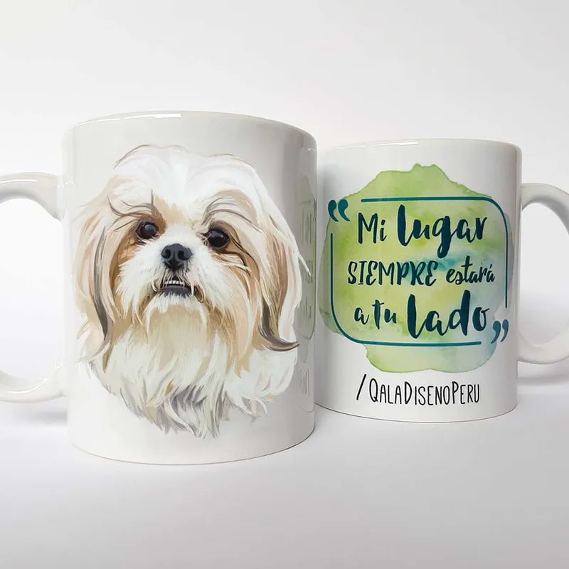 QALA DISEÑO - Taza 11 oz. Qala Diseño - Perro Shih Tzu 2