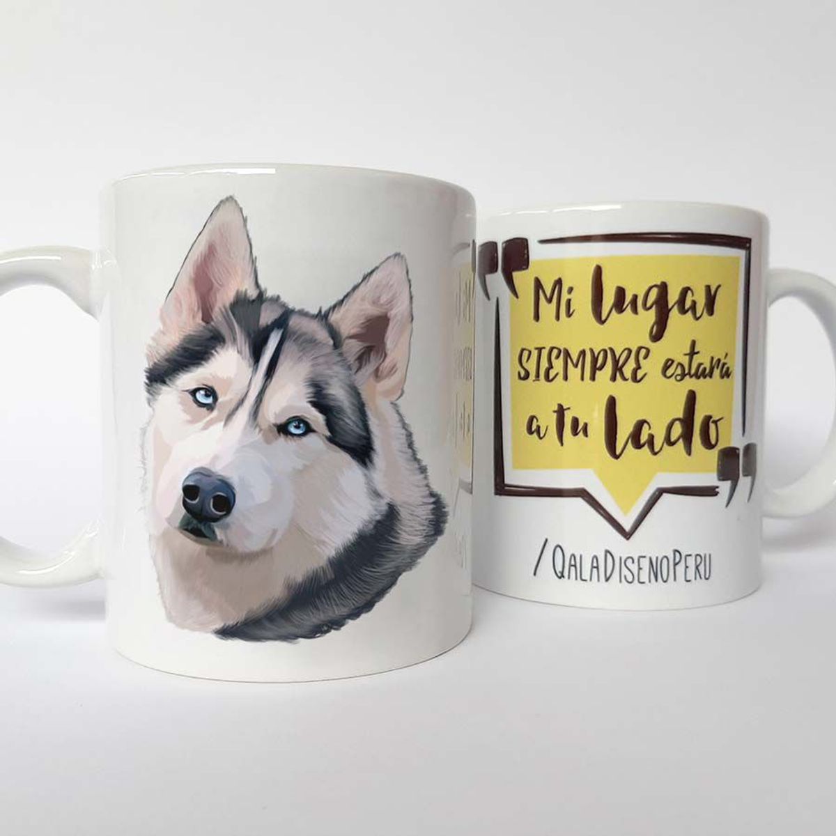QALA DISEÑO - Taza 11 oz. Qala Diseño - Perro Siberiano