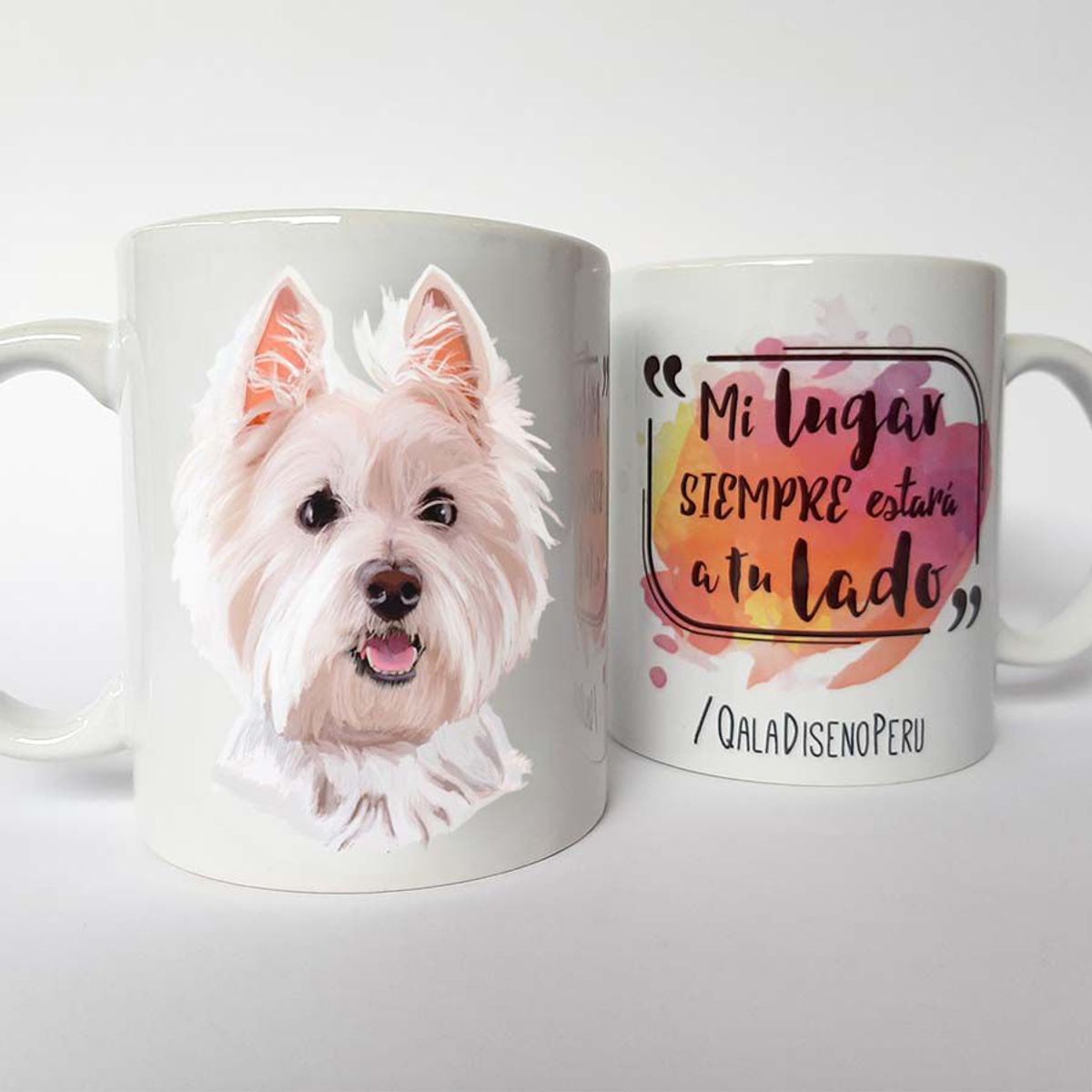 QALA DISEÑO - Taza 11 oz. Qala Diseño - Perro West Highland - Westie