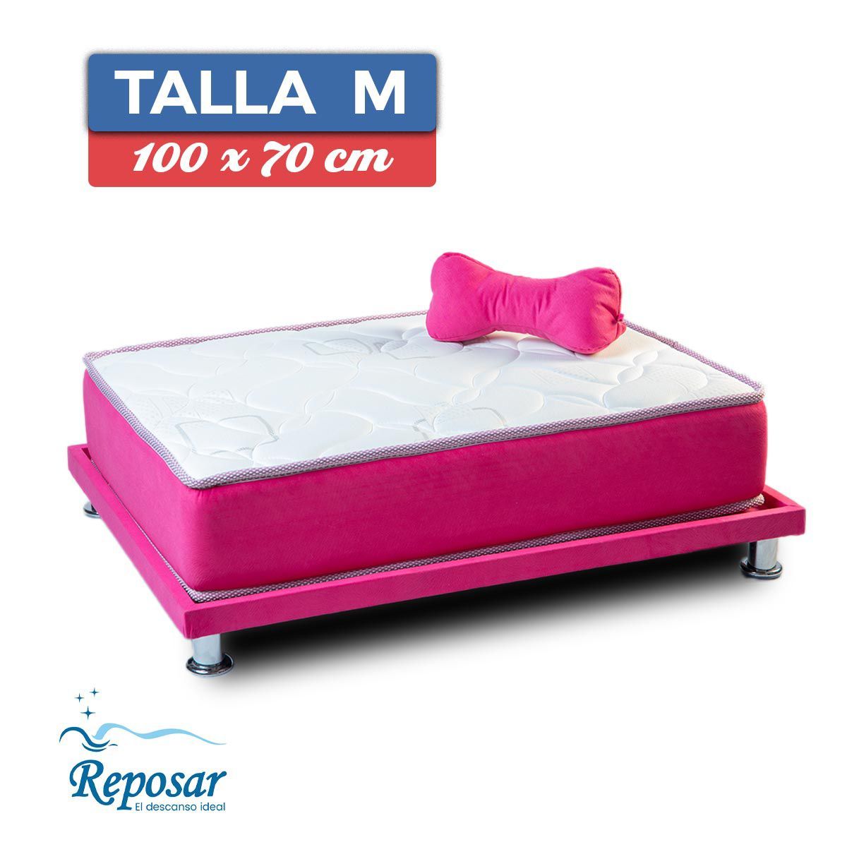 REPOSAR EL DESCANSO IDEAL - Cama para Perro PREMIUM combo dúo talla M
