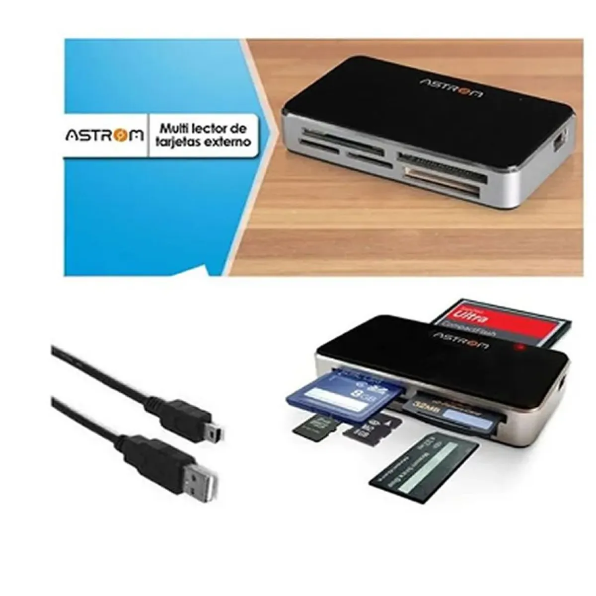 ASTROM - ASTROM - Lector De Tarjetas De Memoria