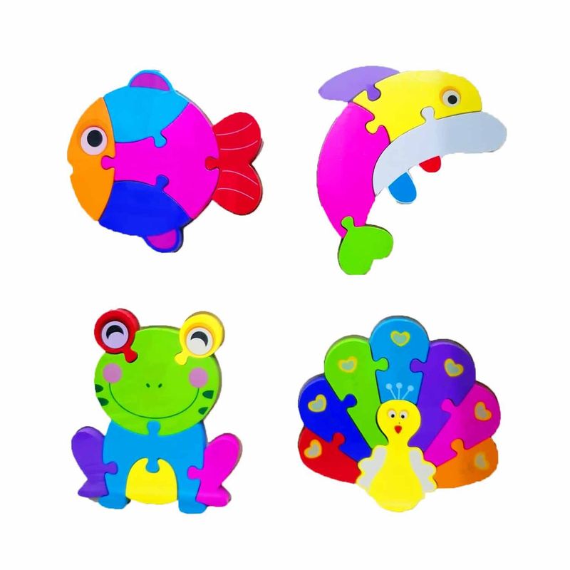 GENERICO - Juego Didáctico Rompecabezas de Animales 25p