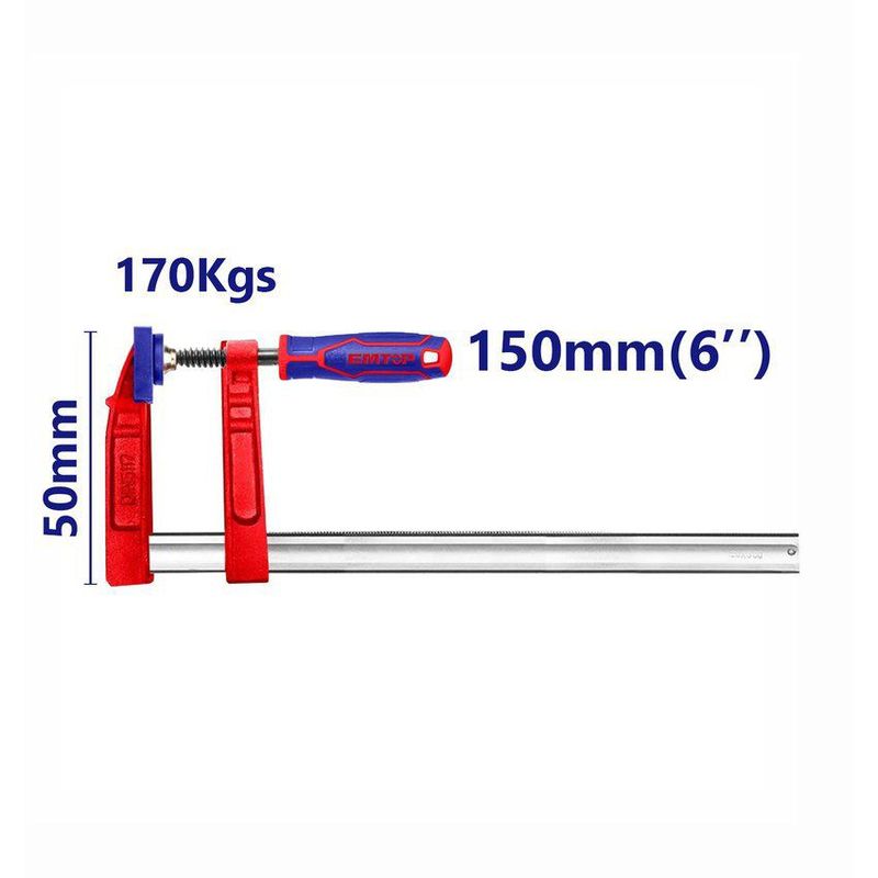 EMTOP - PRENSA SARGENTO TIPO F 50X150MM INDUSTRIAL EMTOP - ECLPF05101
