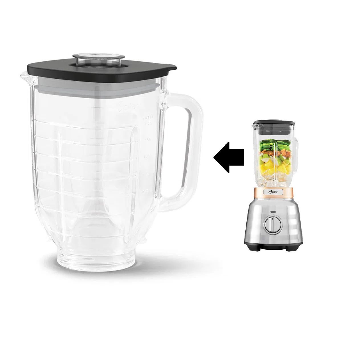OSTER - Vaso Licuadora Osterizer BLSTAJPBG MAX 1.75 Lt