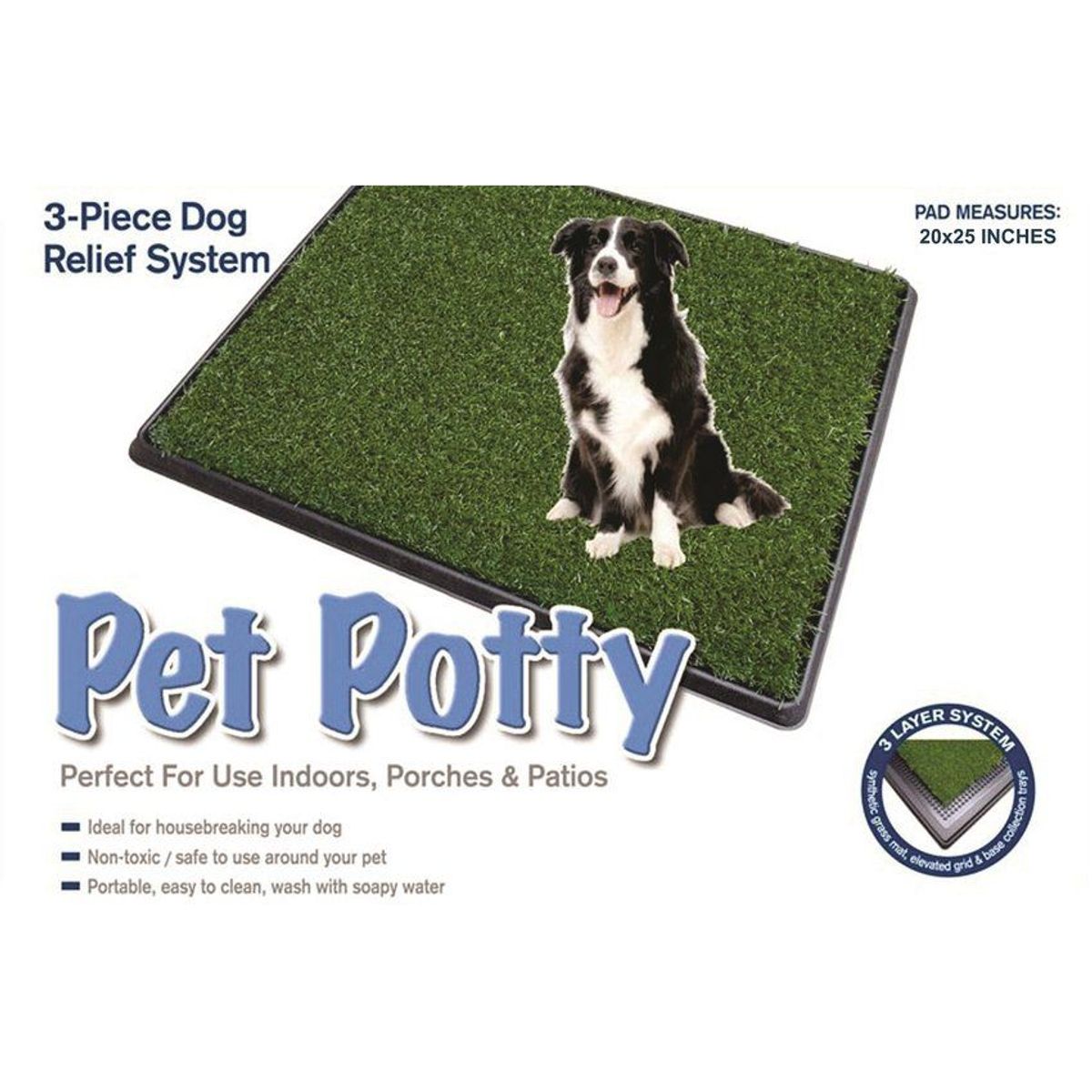 PETPOTTY - Baño portátil para perros medianos petpotty - 63 cm