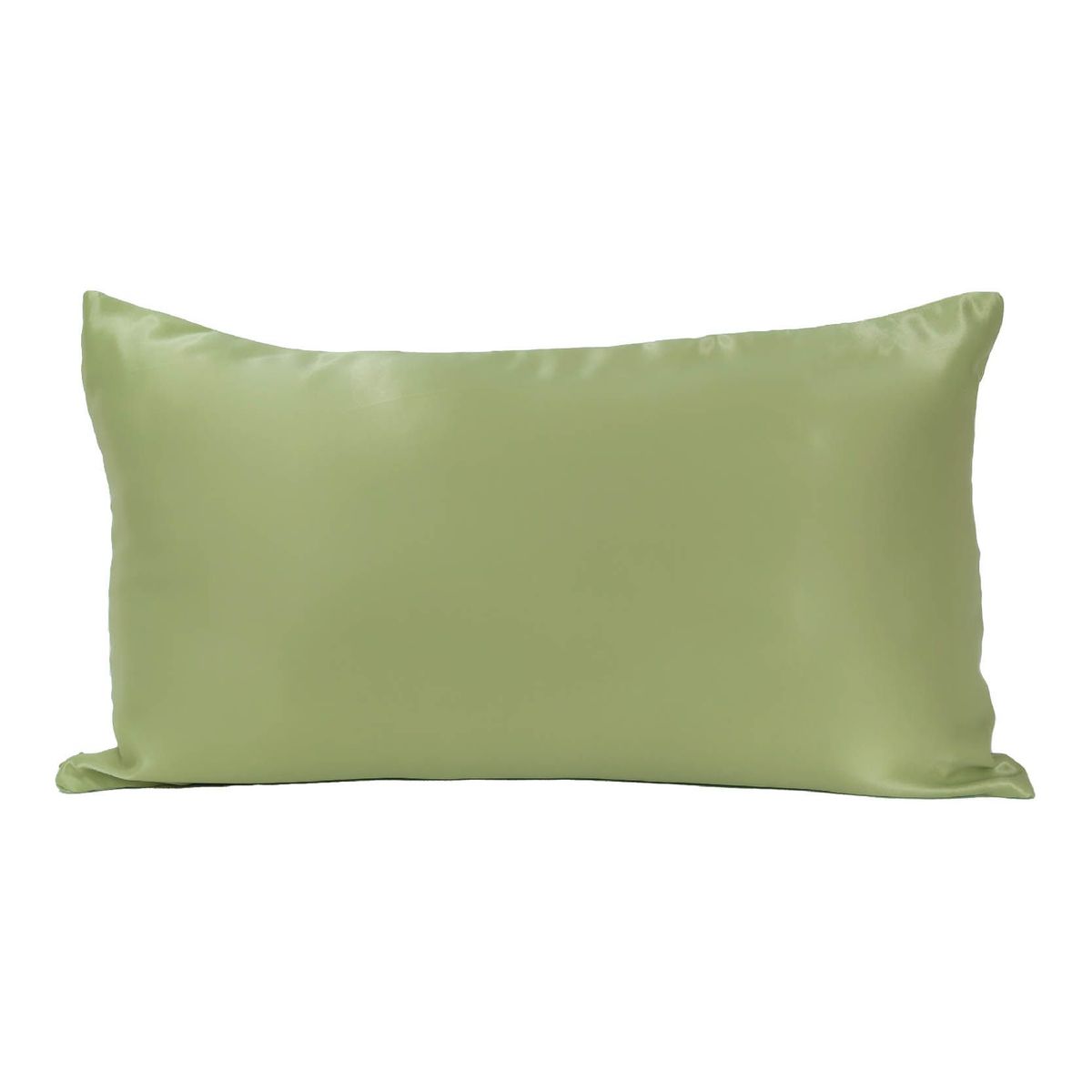 NIENNA HOME - Cojín Rectangular De Seda Color Verde Manzana Con Relleno Incluido
