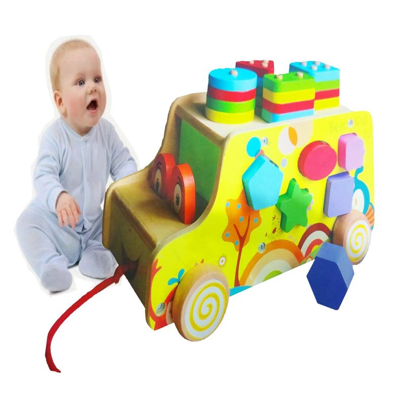 GENERICO - Juego Didáctico Carro Rompecabezas QQ- 7008