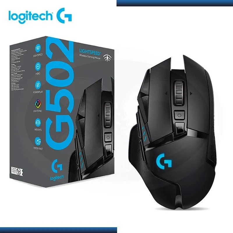 LOGITECH - MOUSE LOGITECH G502 LIGTHSPEED WIRELESS BLACK 910-005565
