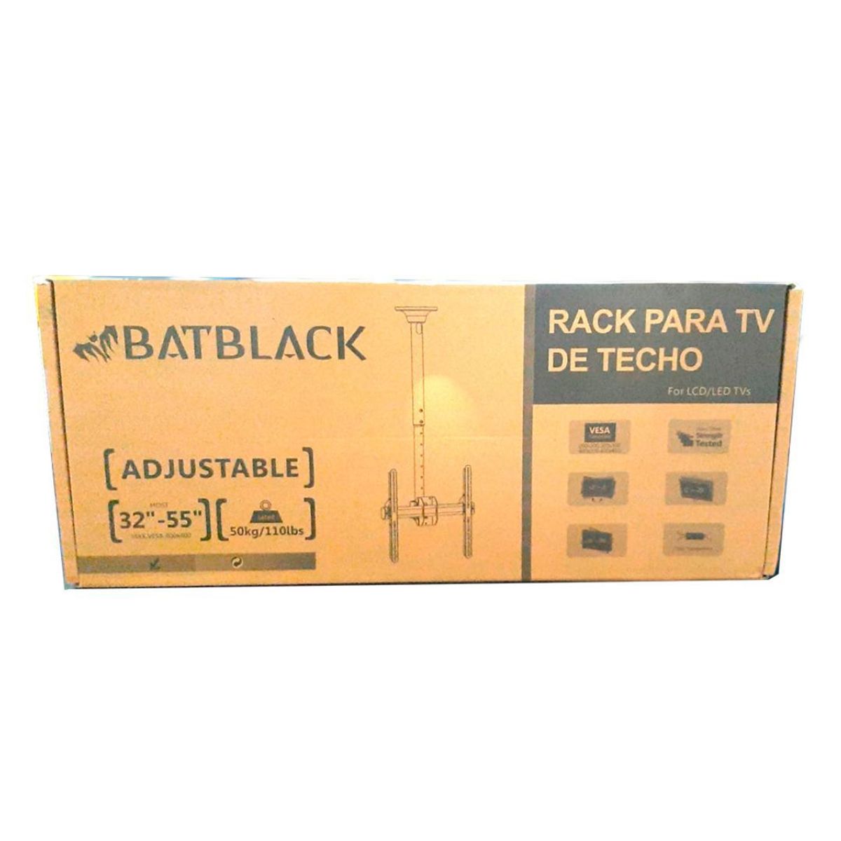 BATBLACK - Rack Tv Techo Bt-Ce944-02S