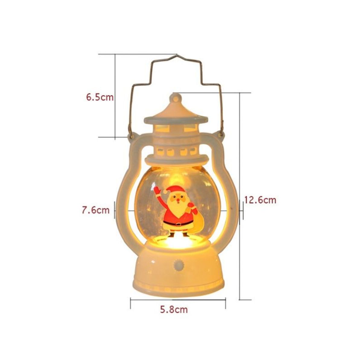GENERICO - Adorno Linterna Farolito de Mano Muñeco de Nieve