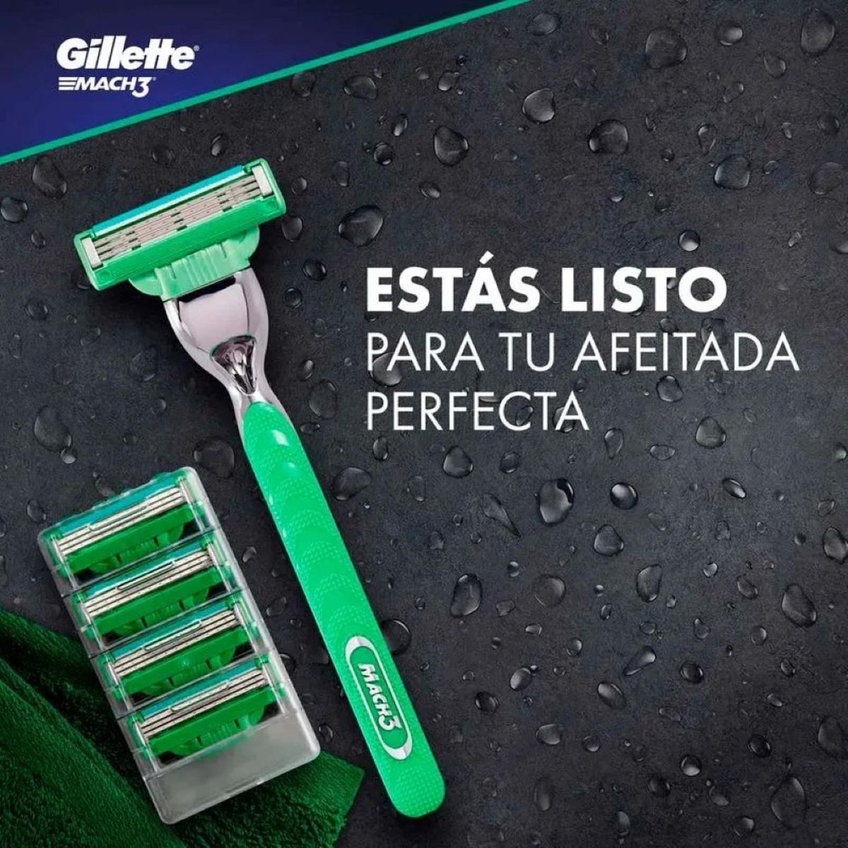 GILLETTE - Gillette Mach3 Sensitve Cartuchos para Afeitar 4 unidades