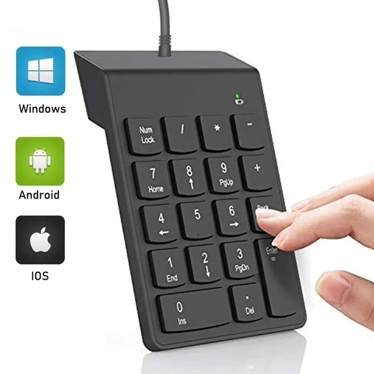 GENERICO - Teclado Numérico 18 Teclas Pc Laptop Tablet Mac CEL