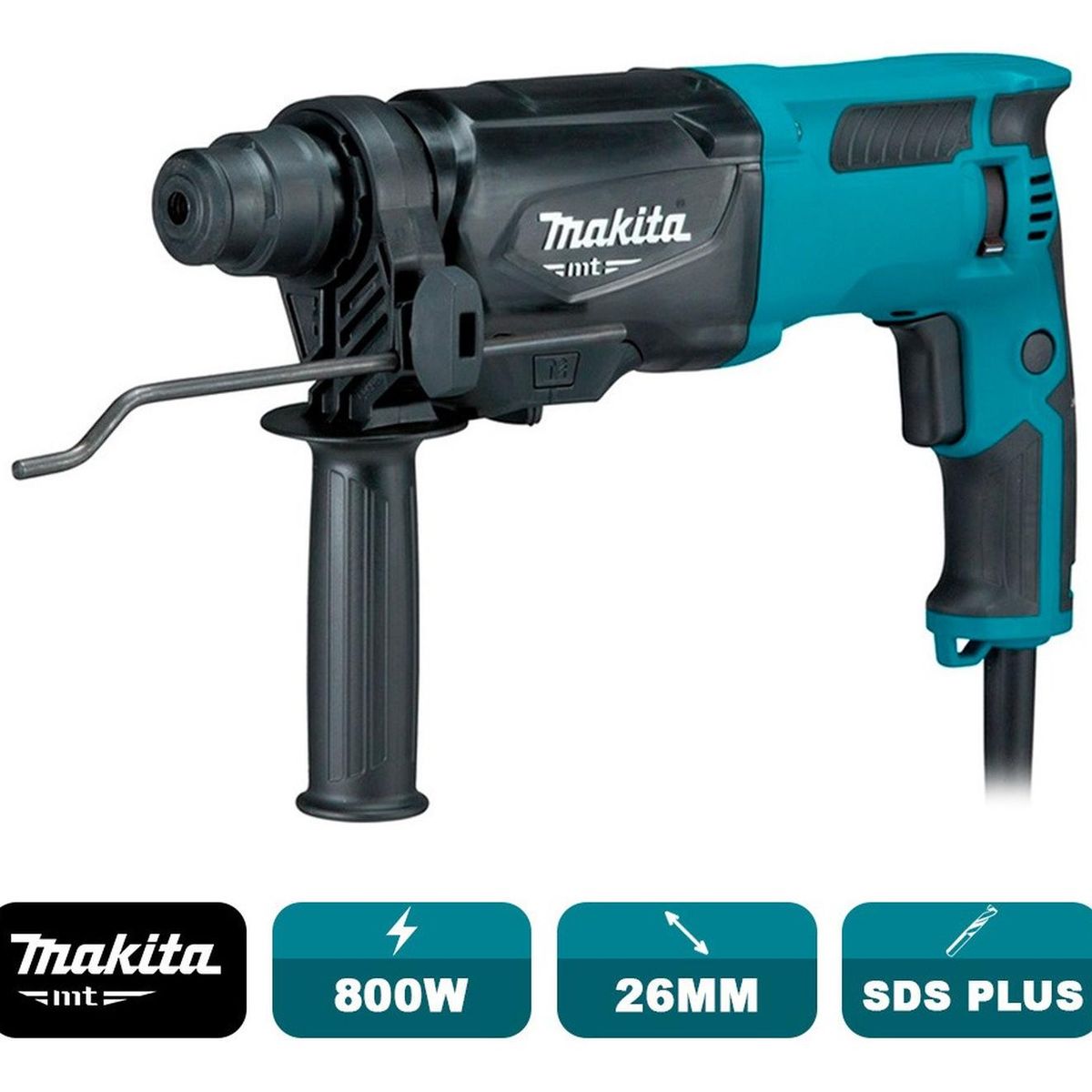 MAKITA - Rotomartillo SDS Plus Makita MT M8701B 800W  2.3J Profesional