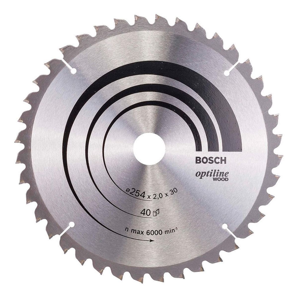 BOSCH - Disco sierra 10" bosch optiline wood de 40 dientes