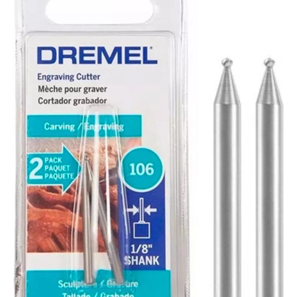 DREMEL - Fresa De Grabado Redonda 1/16" Dremel 106