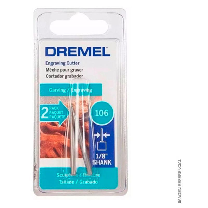 DREMEL - Dremel Fresa De Grabado Redonda  1/16"