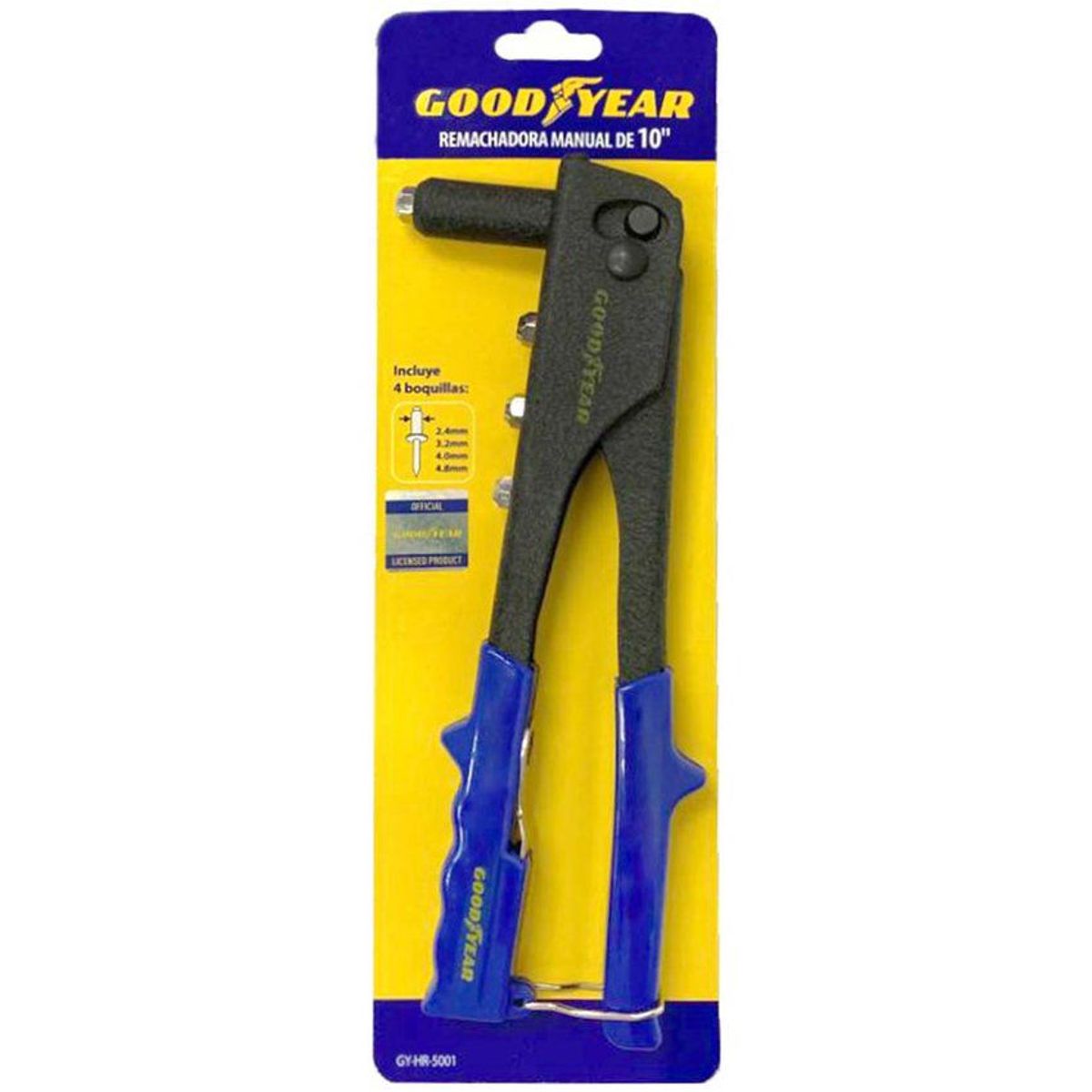 GOODYEAR - Remachadora manual goodyear aluminio 10" 4 boquillas