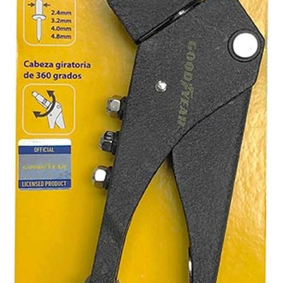 GOODYEAR - Remachadora manual goodyear aluminio 11.5 " giratoria 360