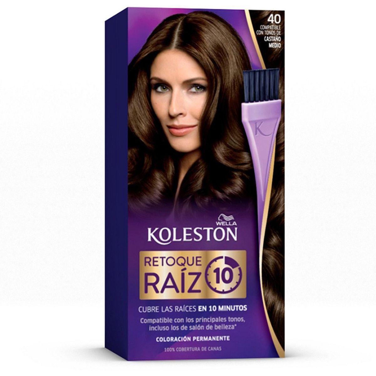 WELLA - Tinte Koleston Retoque Raiz 10min Permanent 40 Castaño Medio
