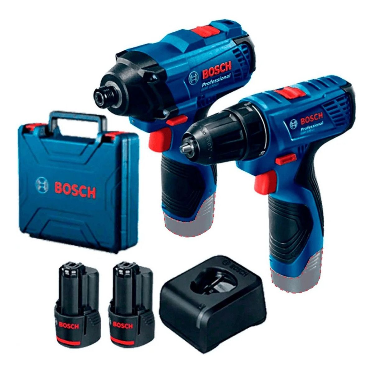 BOSCH - Taladro percutor gsb 120 + impacto gdr 120 bosch 12v