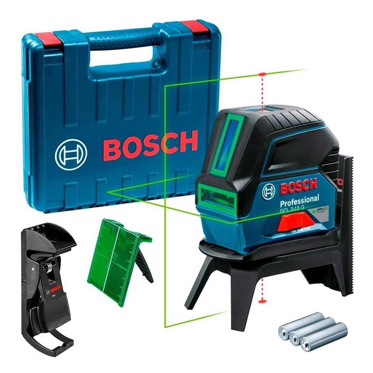BOSCH - Nivel Láser Verde Bosch GCL 2-15 G Profesional Combinado