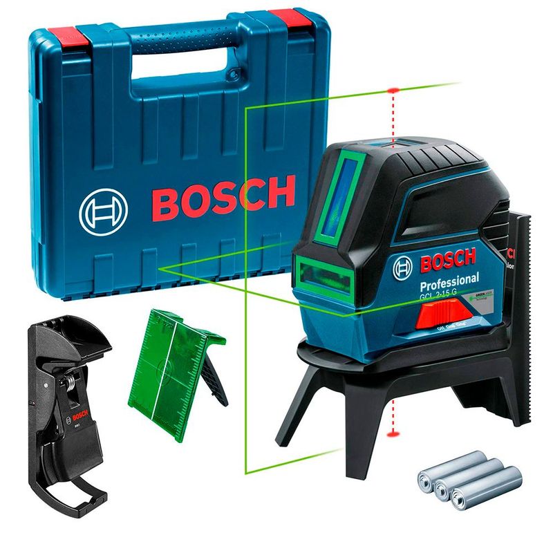 BOSCH - Nivelador Laser Combinado Bosch Gcl 2-15 G Verde Lanzamiento