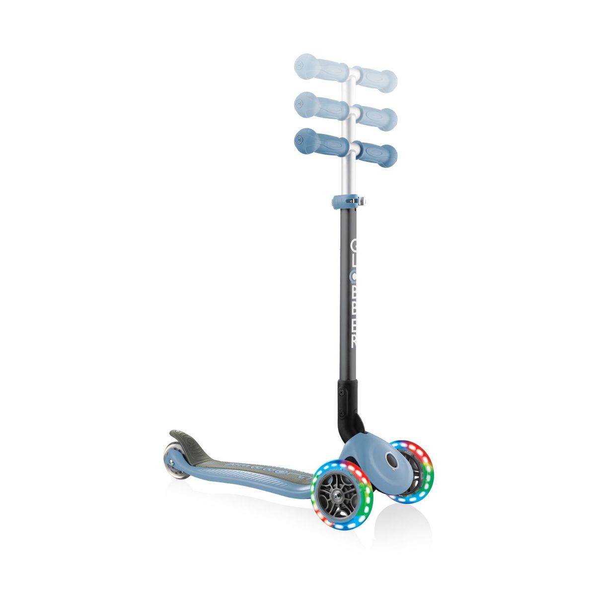 GLOBBER - Scooter Globber Primo Plegable LED Azul Pastel