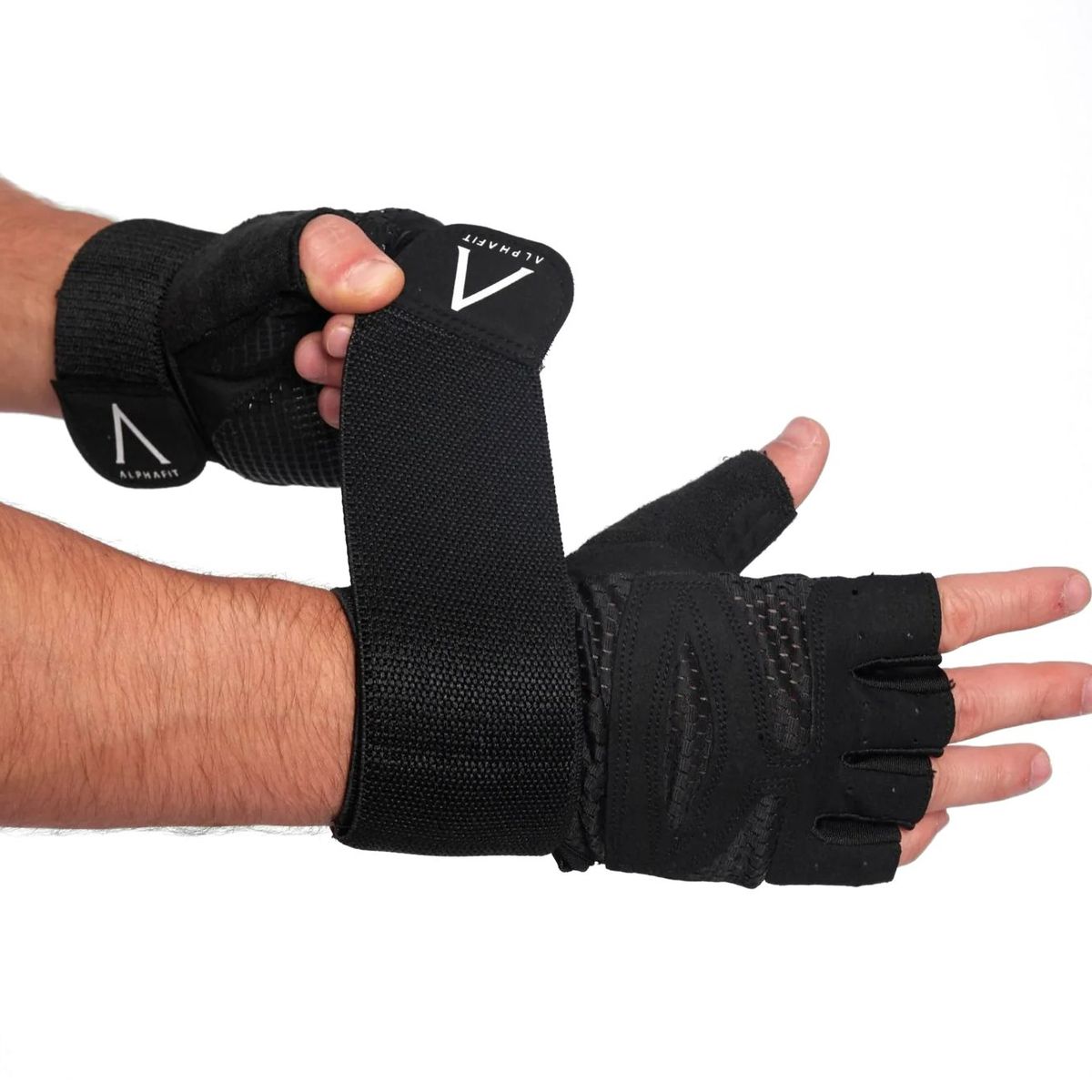 ALPHA FIT - Guantes Deportivos con muñequera - Guantes Gym - gimnasio ciclismo