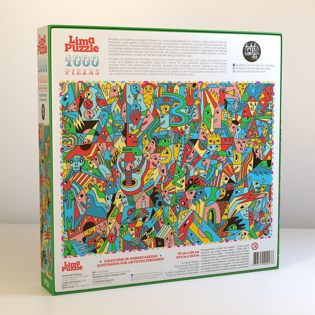 LIMA PUZZLE - Rompecabezas Artistas Peruanos El dibujo perdido