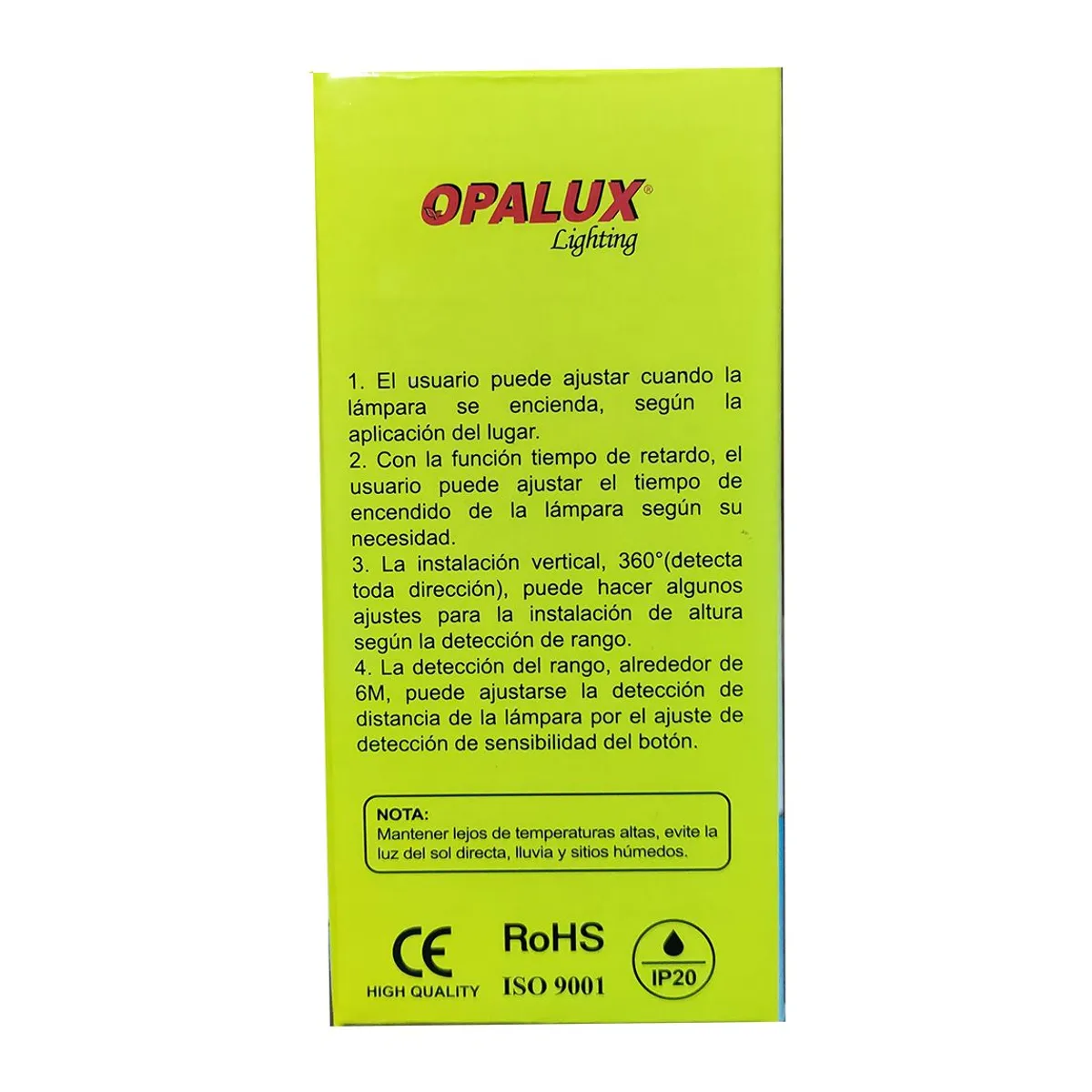 OPALUX - Sensor De Movimiento 360° Ahorrador Opalux St-451c