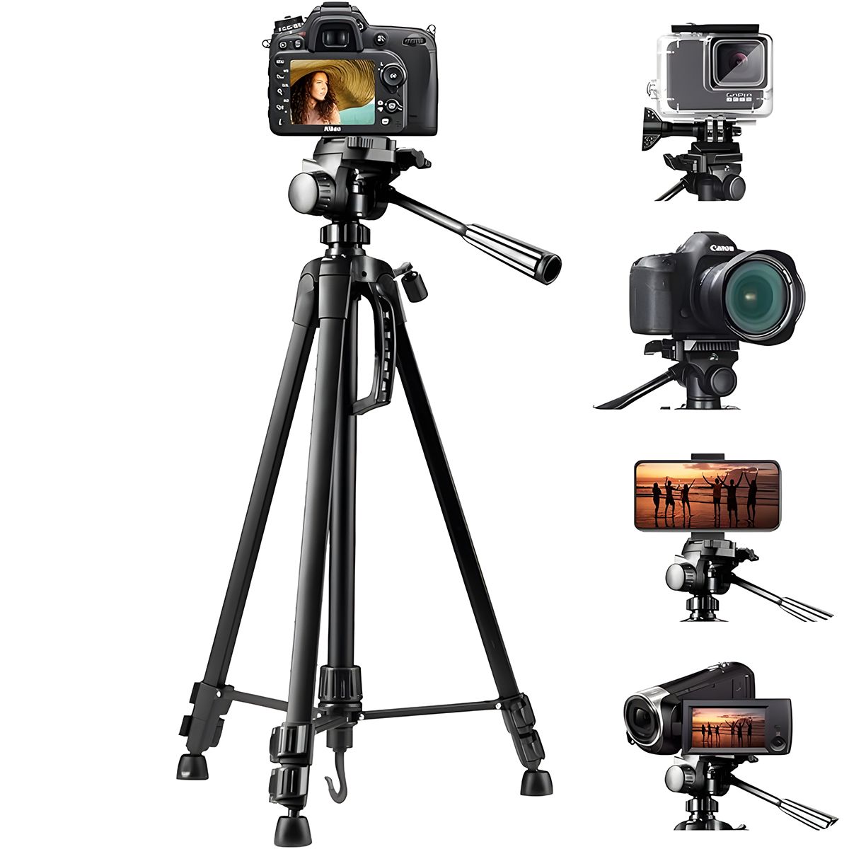 WEIFENG - Trípode Profesional para Cámara y Celular Weifeng WT-3560 170cm